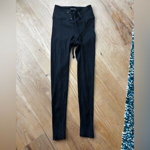 Year of Ours Black High-Waisted Leggings